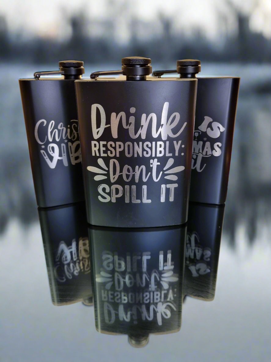 Christmas Engraved Flask Gift