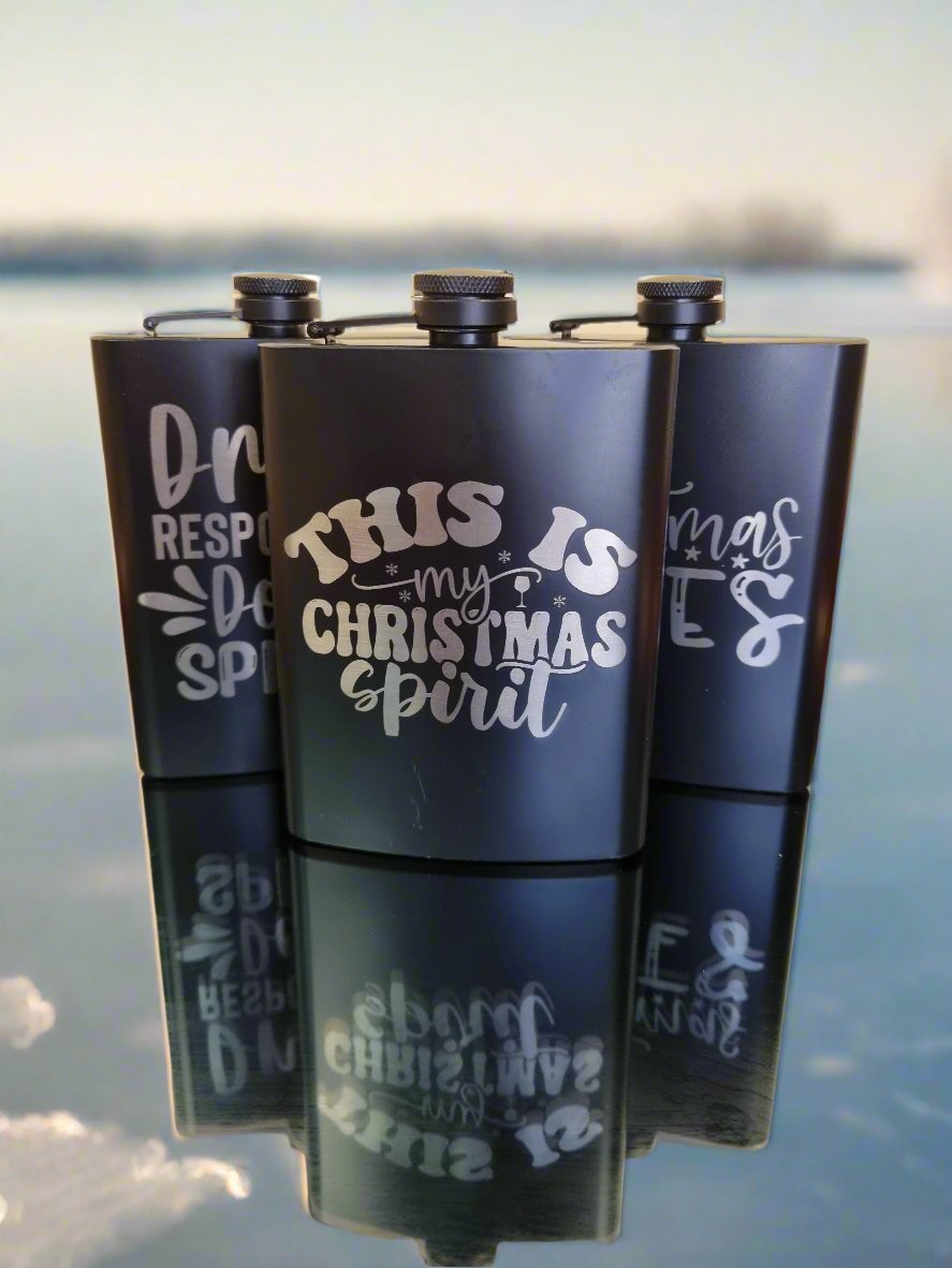 Christmas Engraved Flask Gift