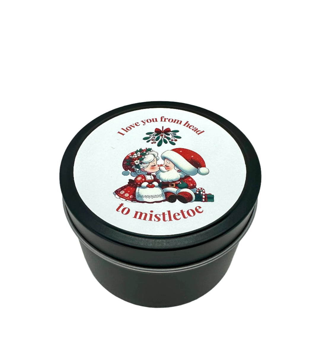 Christmas Candle Gift - Tin with sticker